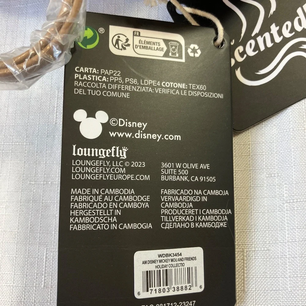 NWT Loungefly Mickey & Friends Holiday Collection Scented Backpack - Picture 7 of 15